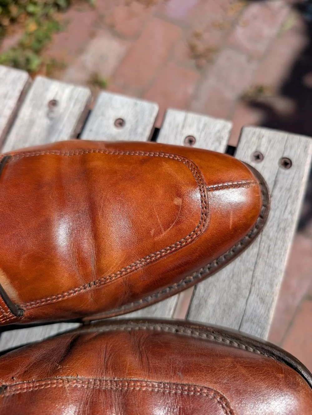 Allen Edmonds Brown Leather Men’s Dress Oxfords Size 11 D